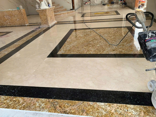 Đánh bóng sàn đá được thi công bởi Công Ty Vệ Sinh Thịnh Phát